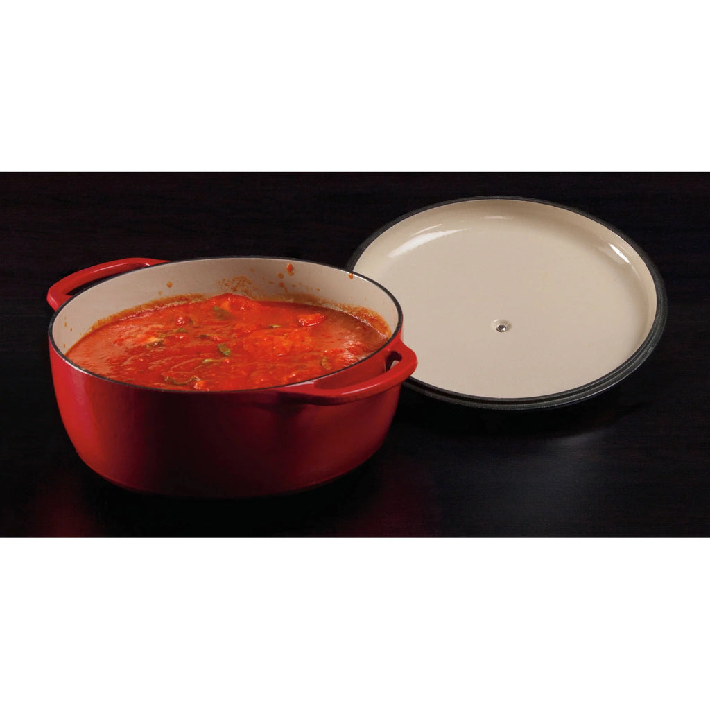 7.5 Quart Enameled Cast Iron Dutch Oven Red S554