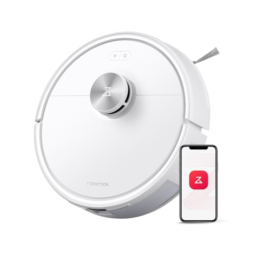 Black Robot Vacuum and Mop with Self-Emptying O751