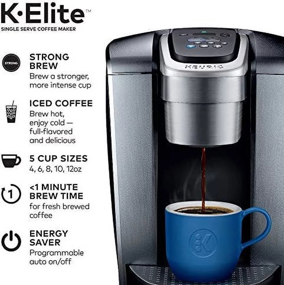 Brushed Silver Single Serve K-Cup Pod Coffee Brewer M149