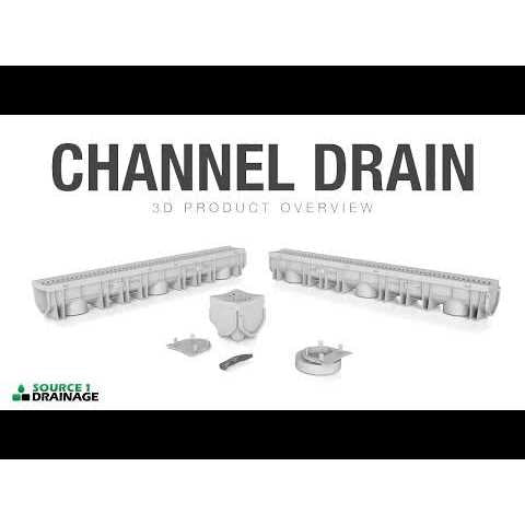 Drainage Trench with Galvanized Steel Grate S16010