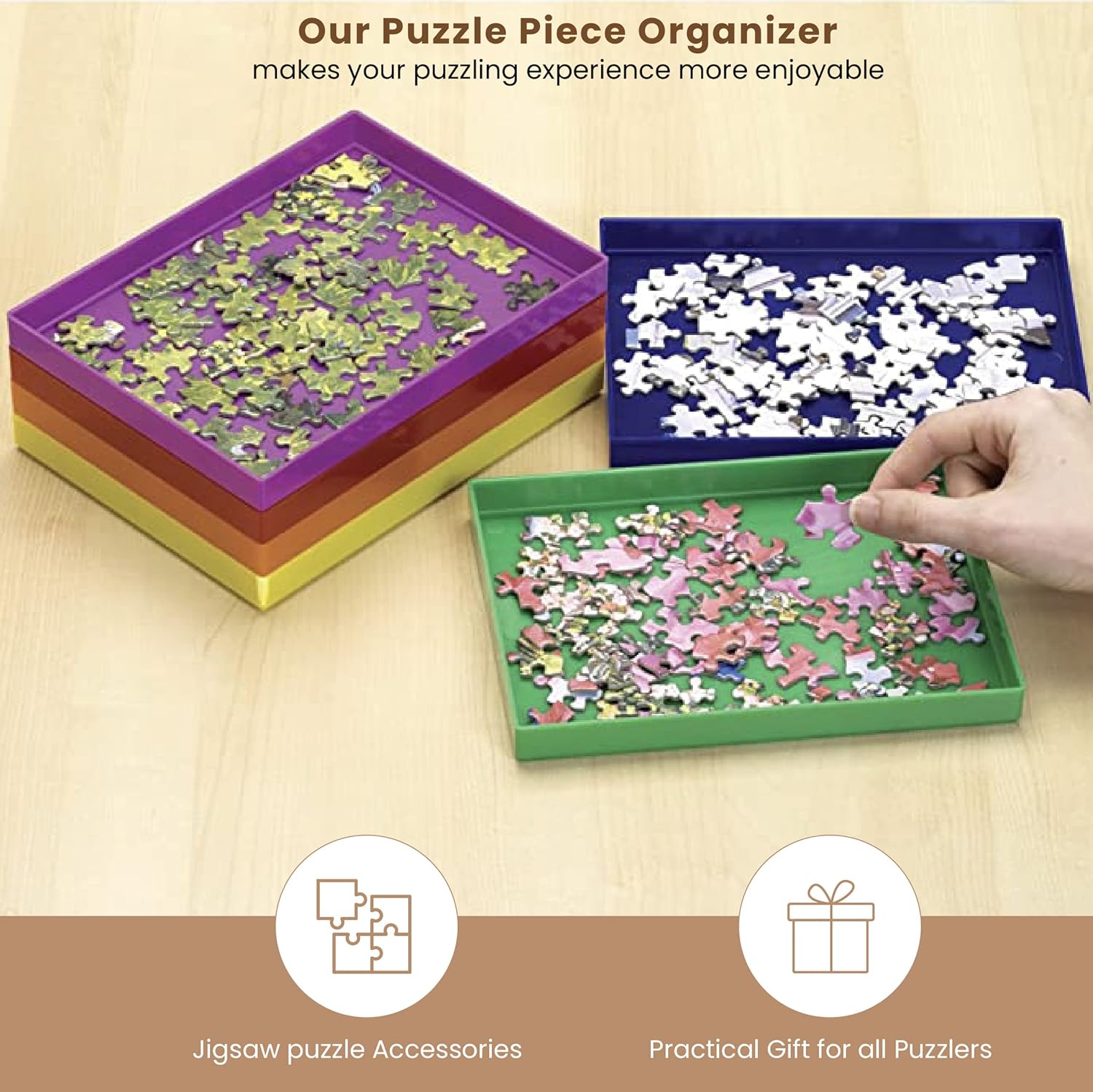 Stackable Sorting Trays - Pack of 6 J5312