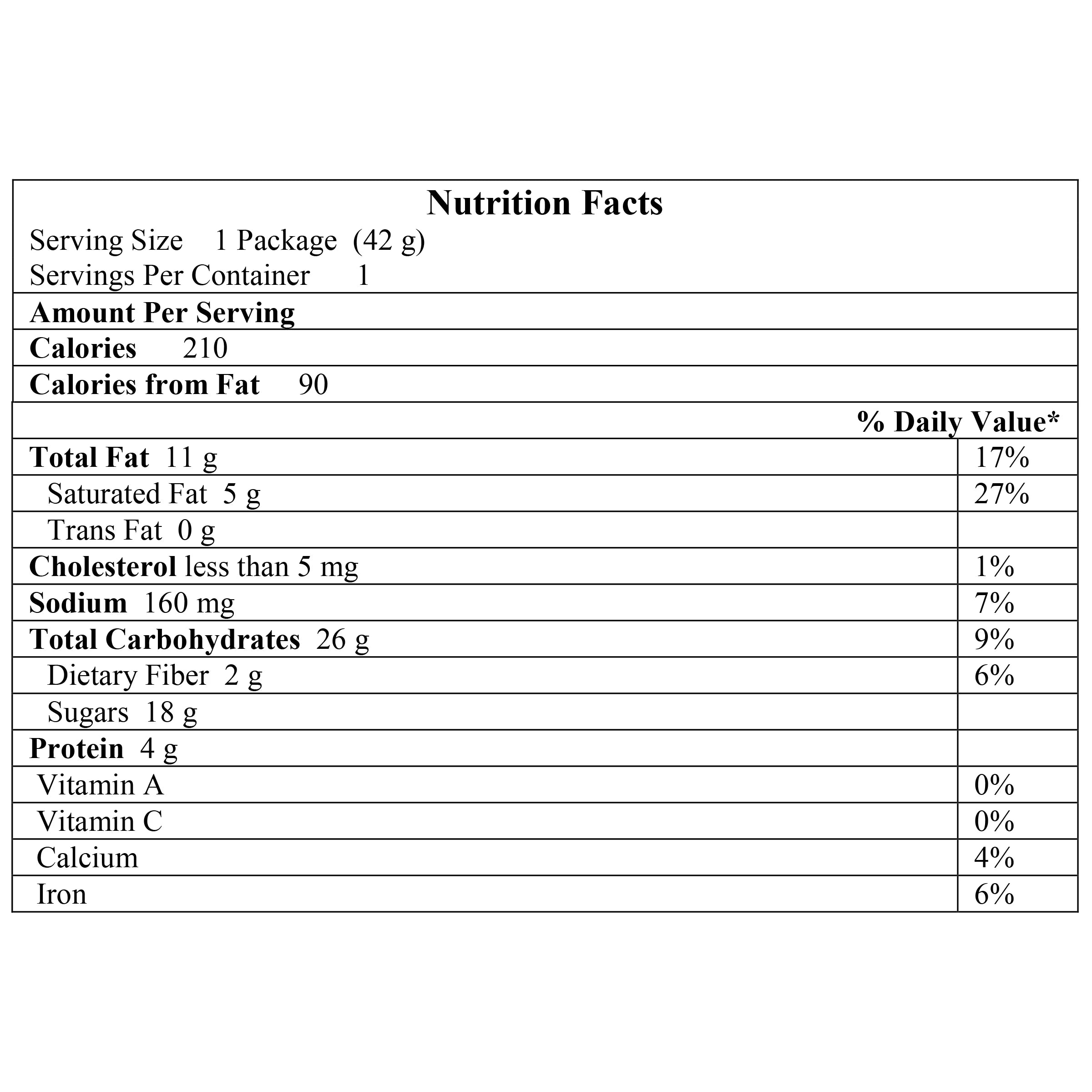 5 Layer Candy Bar 1.5 oz K542