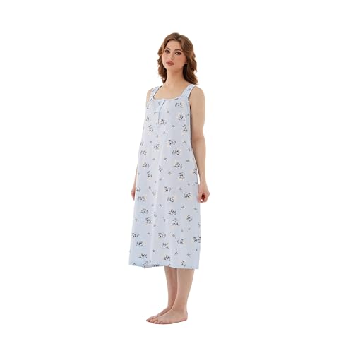 100% Cotton Sleeveless Nightgown S96953
