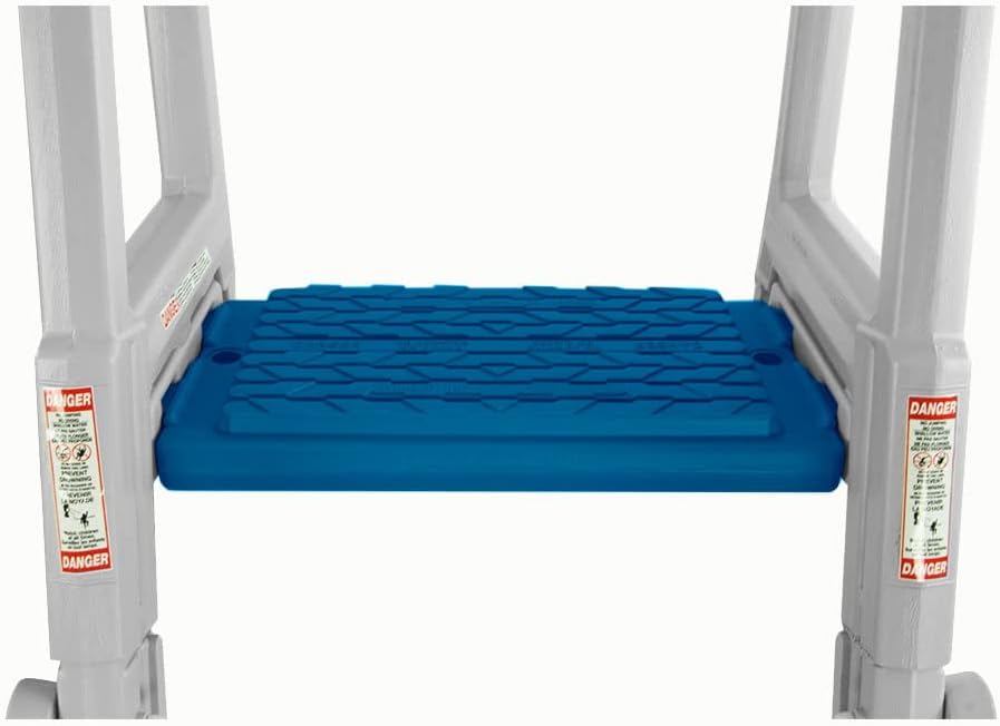 White Frame Above Ground Swimming Pool Step & Ladder U88725