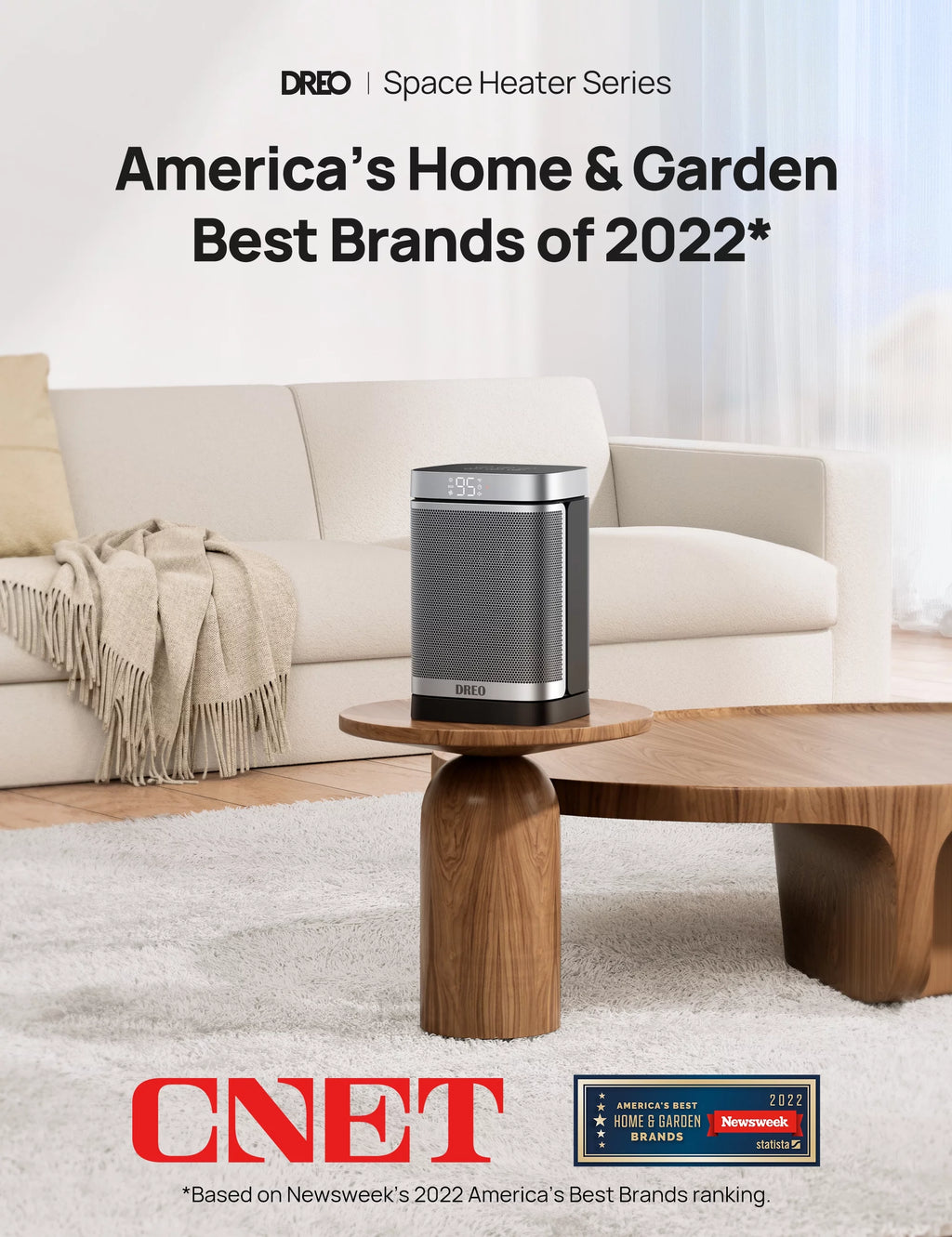 1500W Ceramic Electric Space Heater with Digital Thermostat E28650