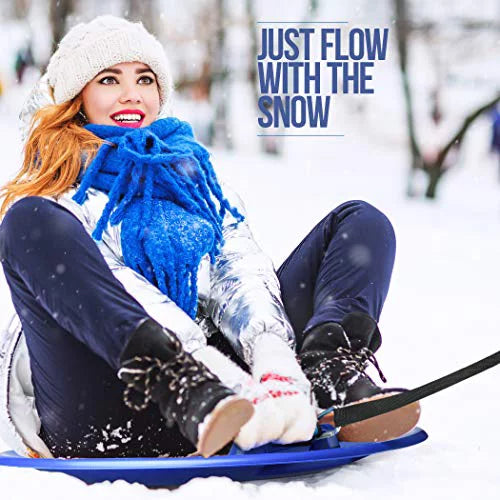 Large Arctic Winter Snow Sled with Foam Grips and Handles Z599