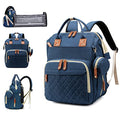 Grey Waterproof 3 in 1 Baby Diaper Backpack with Foldable Changing Pad Y186