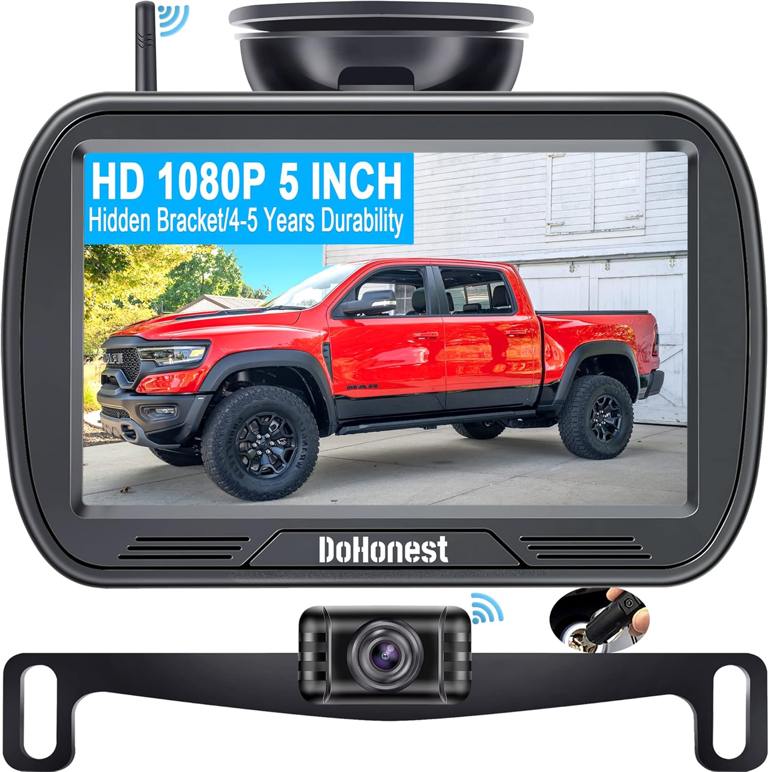 5'' Monitor HD 1080P Bluetooth Rear View Camera K3095