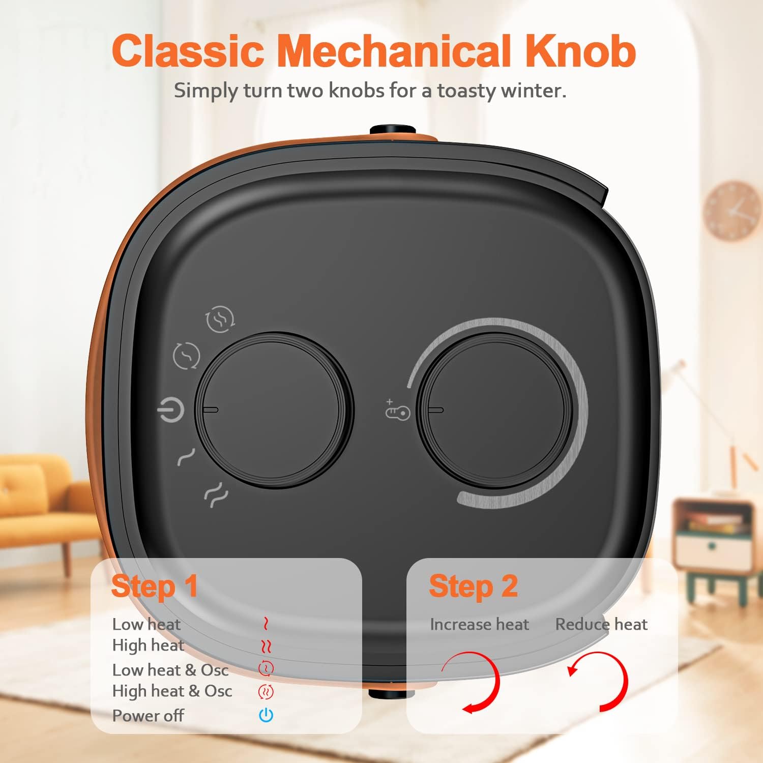 18" 1500W Ceramic Space Heater R875