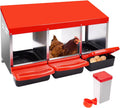 3 Compartment Metal Chicken Nesting Box with Lid Cover D591956