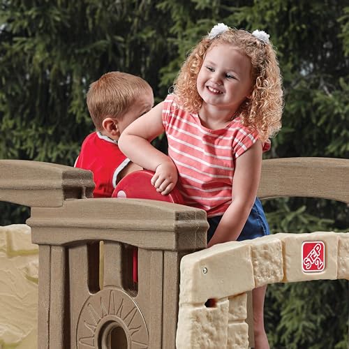 Woodland Climber Kids Playset with Slide and Climbing Wall O2361
