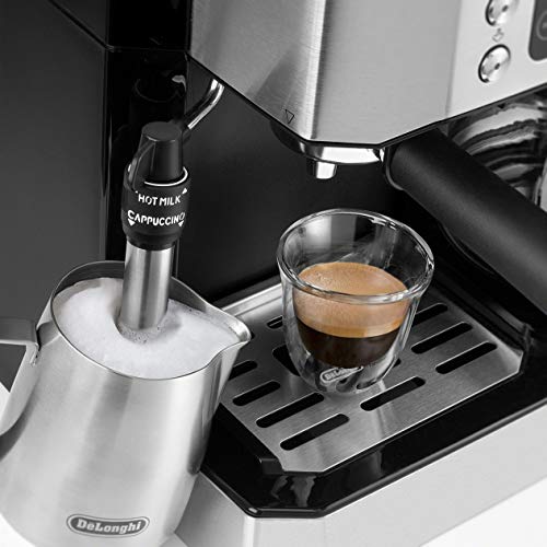 10-Cup Coffee Maker & Espresso Machine with Milk Frother O7055