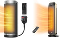 70° Oscillating 25" Portable Space Heater with Remote V38419