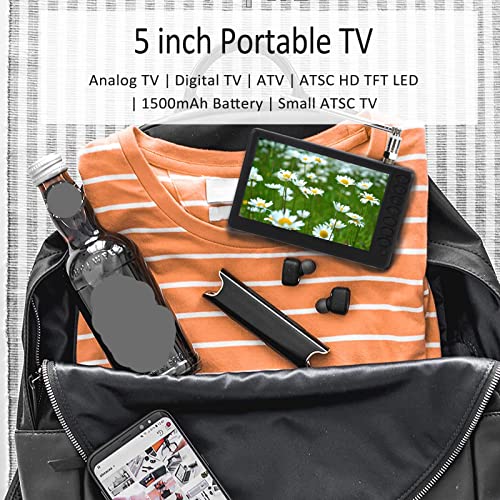 5 inch Portable Digital TV with Remote Control C35432