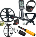 Metal Detector with 15 Inch Coil and Pinpointer A16003