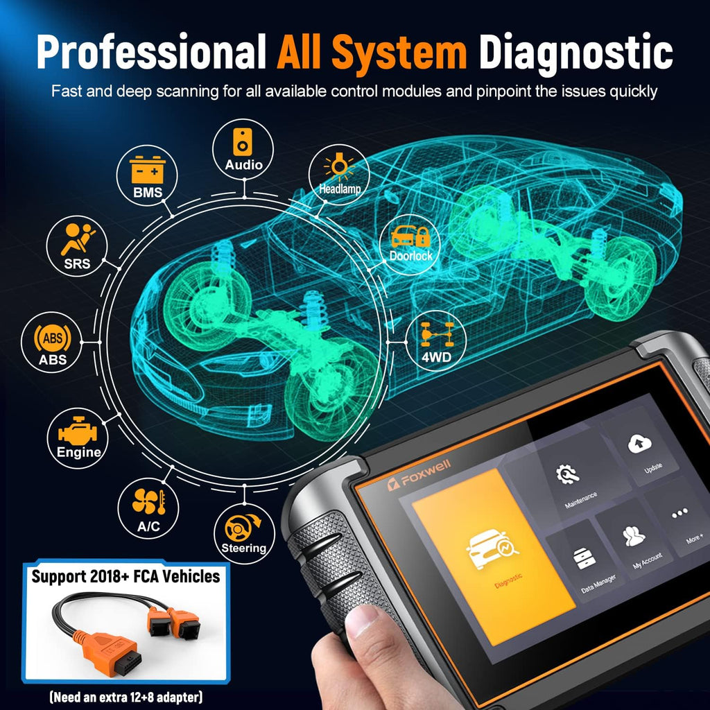Bidirectional OBD2 Scanner with 30+ Services, Active Test, ABS/Oil/Injector Coding R173
