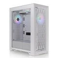 White Full Tower with Tempered Glass Front & Side Panel C1339