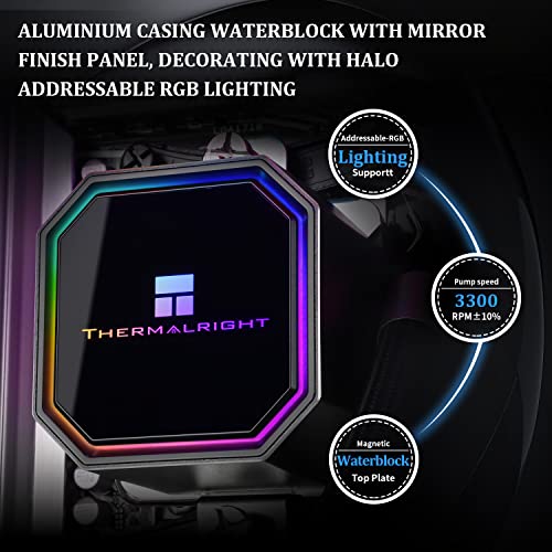 Black 240mm AIO Liquid CPU Cooler K28339