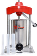 5 lb. Heavy Duty Vertical Sausage Stuffer with Stuffing Tubes T32601