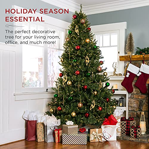 6ft Pre-Lit Douglas Fir Artificial Christmas Tree with 450 Warm White Lights Q970