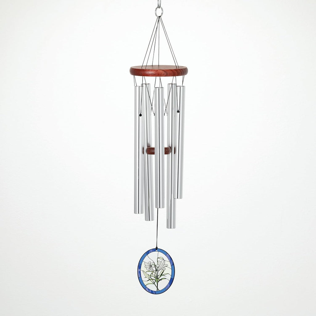 Silver Lily Wind Chimes E9947