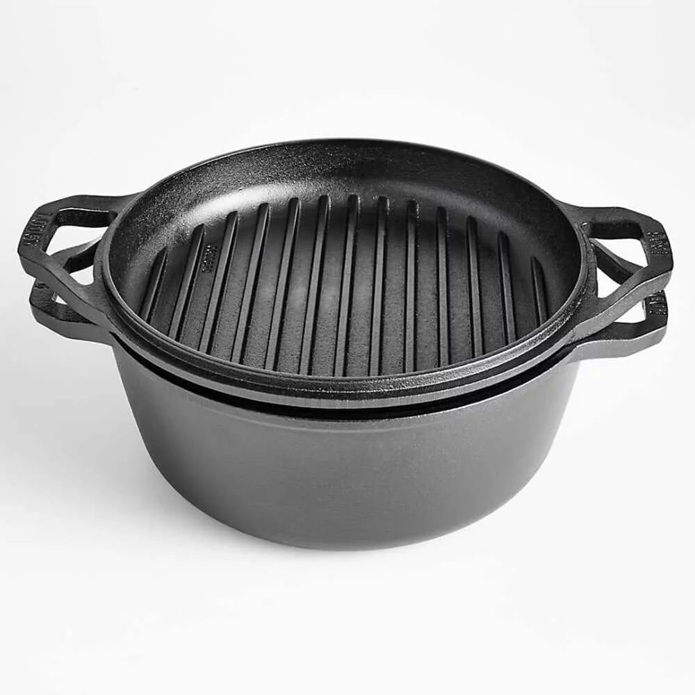 6 Quart Cast Iron Double Dutch Oven E3361