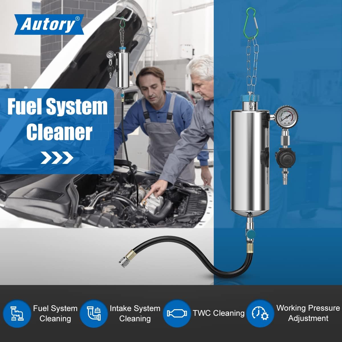 Fuel Injection System Cleaning Tool for Gasoline Car W355