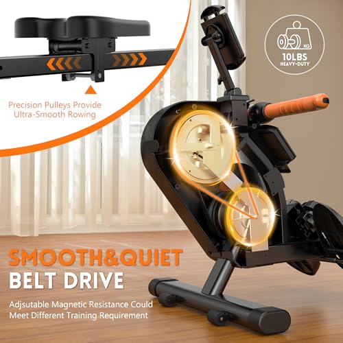 Magnetic Rower with LCD Monitor D139