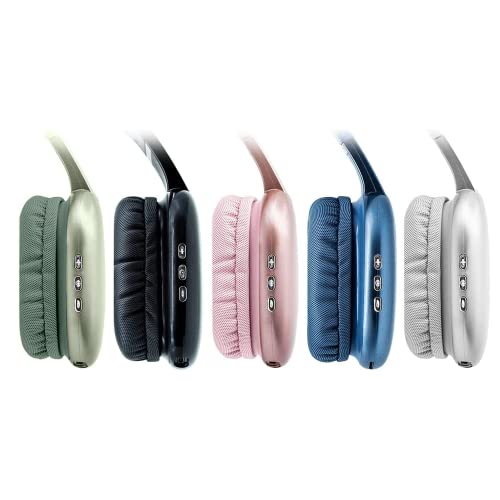 Blue Wireless Over Ear Bluetooth Headphones with Microphone V102112