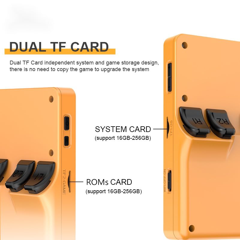 Yellow 3.5" IPS Screen Handheld Game Console K126