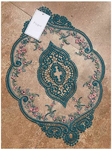2 Pack 12x18-in Black Retro Lace Placemats N86613