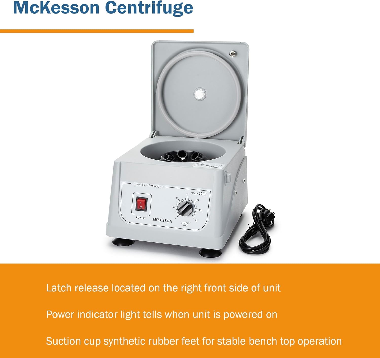 Centrifuge Machine, Fixed Speed 3400 RPM, 6 Place Fixed Angled Rotor I702