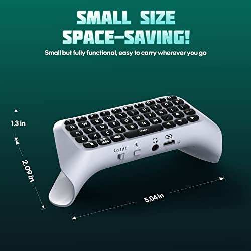 Black Wireless Bluetooth Mini PS5 Game Keyboard with RGB Backlight W894033