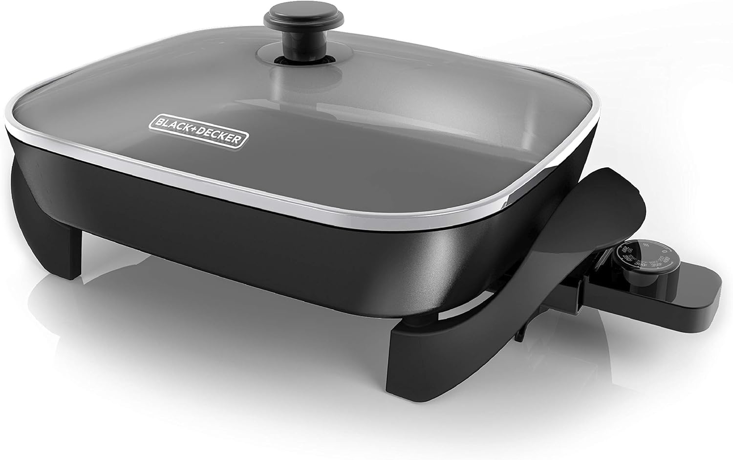 12"x15" Nonstick Electric Skillet with Tempered Glass Lid U9901