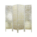 4 Panel Wooden Room Divider Screen U982033