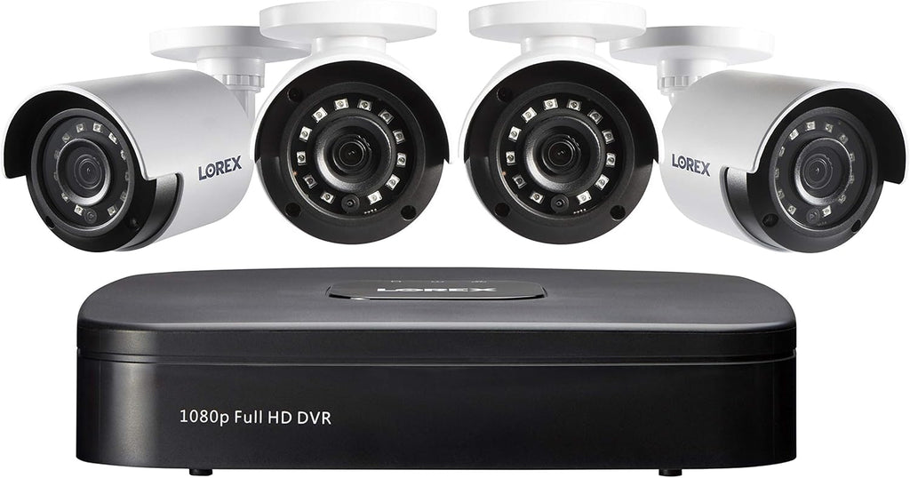 4 x 1080p HD Bullet Cameras with 4-Channel 1TB DVR Security System I45261