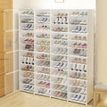 12 Tiers Clear Plastic Shoe Storage Box X283