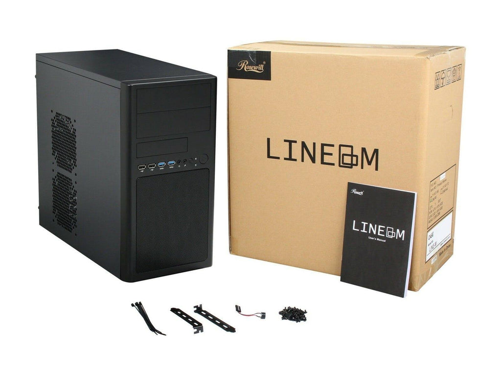 Micro-ATX Mini Tower Computer Case with Dual USB 3.0 Dual Fans D609527