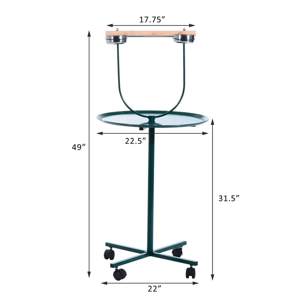 49" Rolling Bird Training Activity Playground With Perch V53011