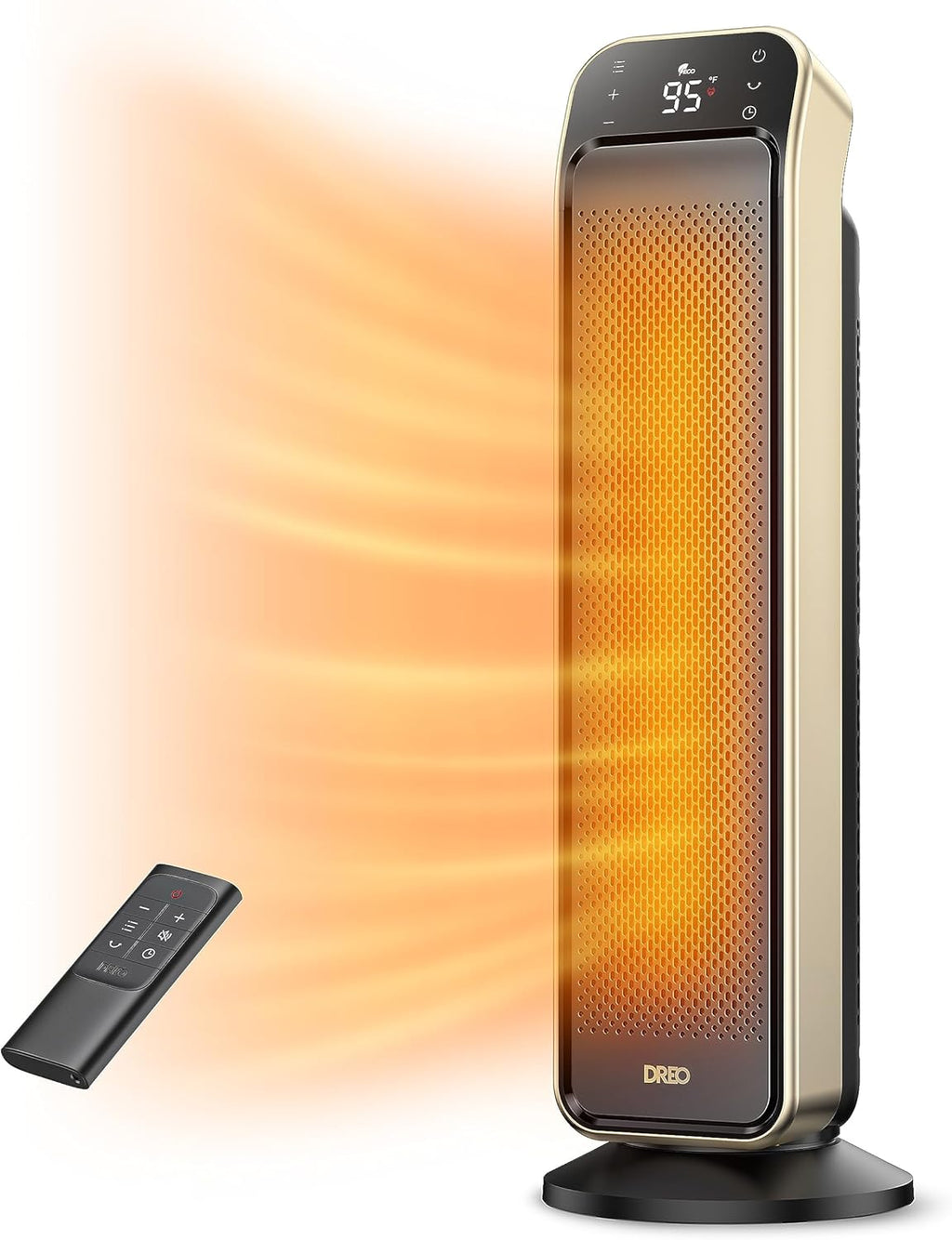 70° Oscillating 25" Portable Space Heater with Remote V38419