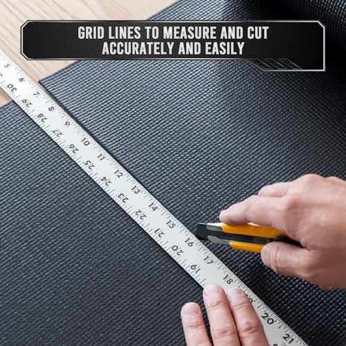 Black 24" x 10 ft Tool Box Drawer Liner H98444