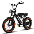Black 20" 4.0 Fat Tire Electric Bike with 48V 15Ah Battery V56514