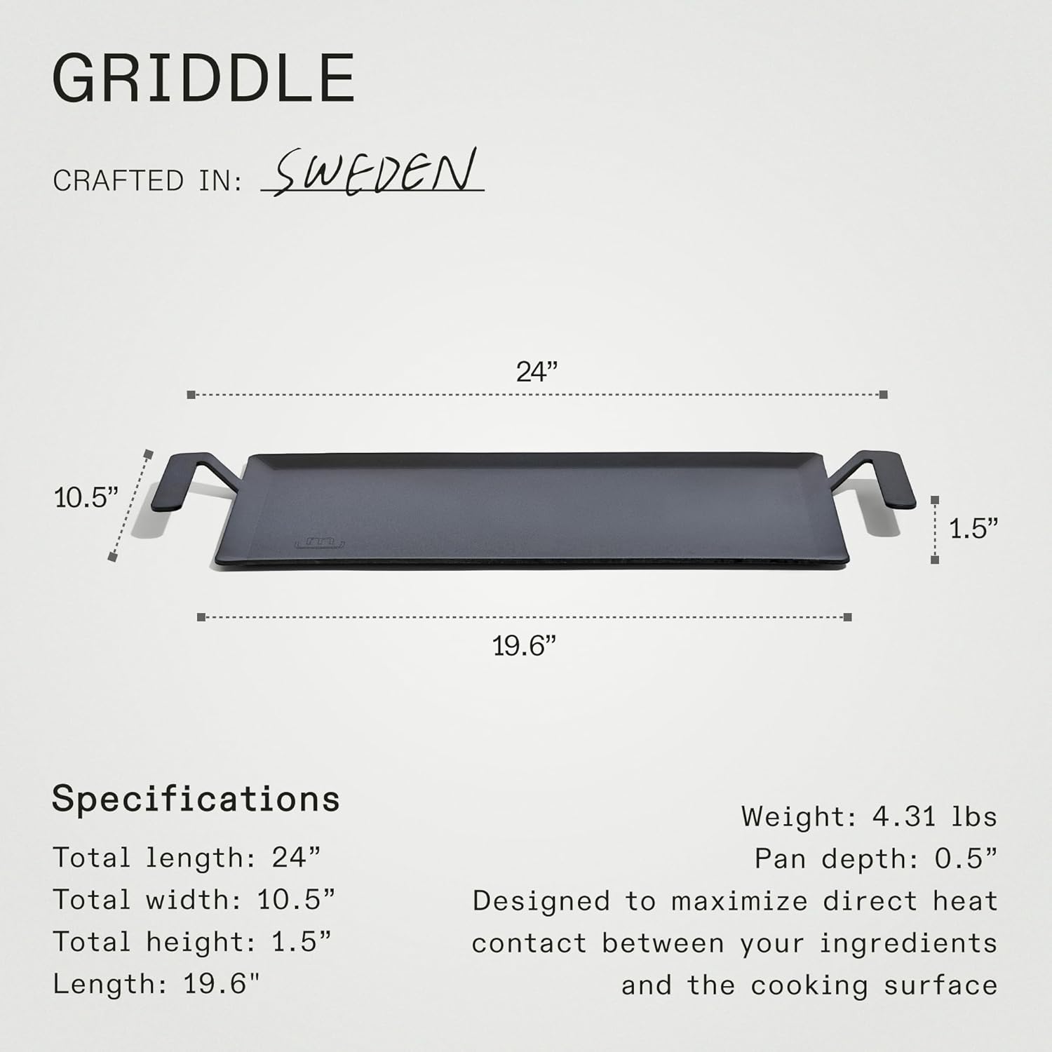 Carbon Steel Griddle Y58493