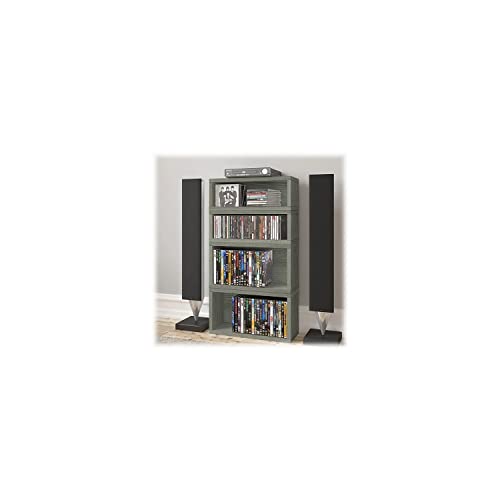 White Stackable Media Storage CD Rack (Holds 40 CDs) E24474