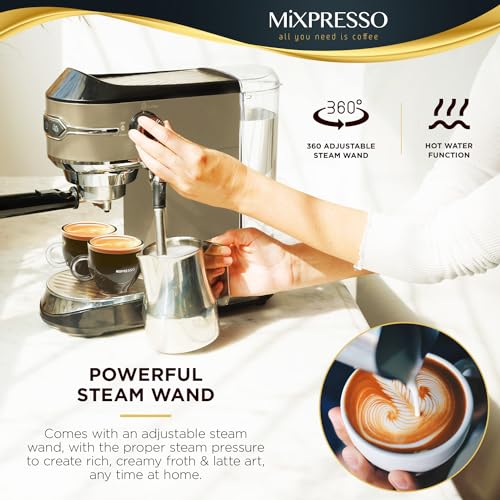 15 Bar Espresso Machine with Milk Frother Steam Wand T89852