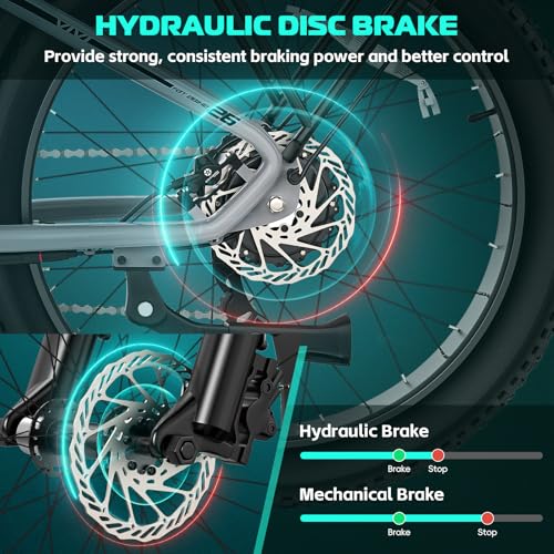 26" x 4.0 Fat Tire Electric Bike with 48V 15AH Battery G82022