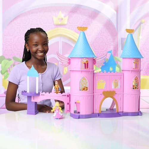 Castle Playset with 2 Dolls, 3 Floors, 19 Accessories, Virtual Item Code D32901
