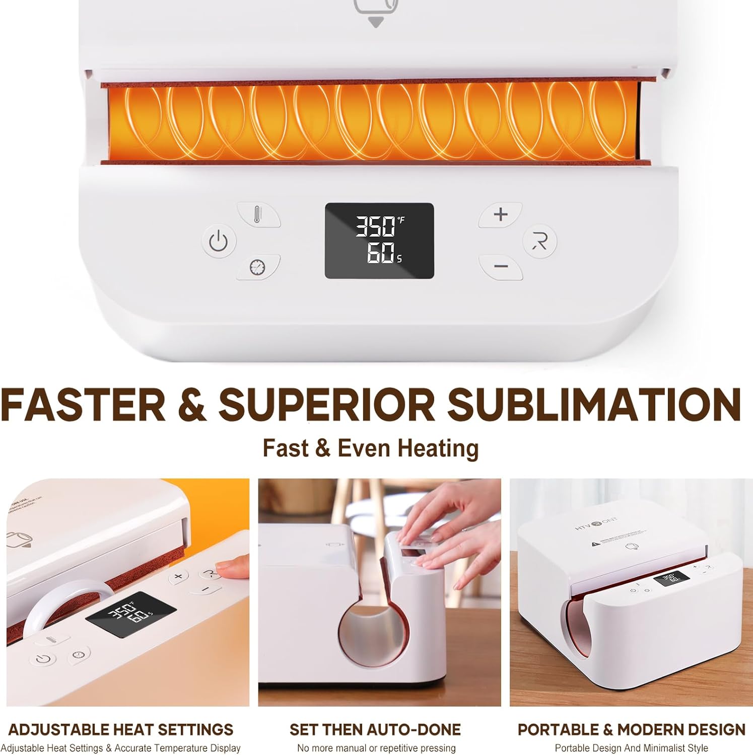 Auto Tumbler Heat Press Machine with 12pack Sublimation Mugs Blanks 11 oz T518