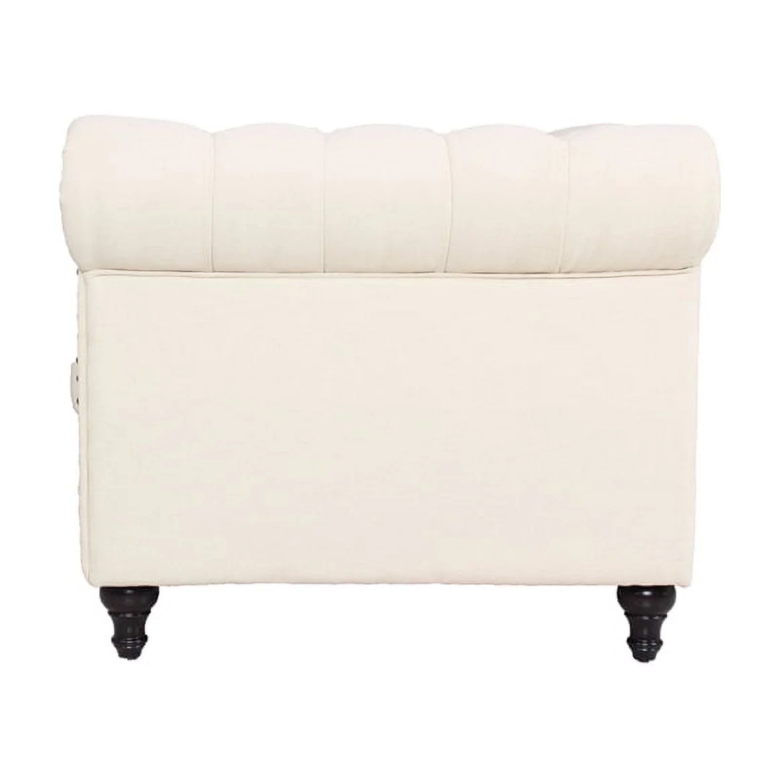 2 Piece Microfiber Loveseat Set in Cream B57314