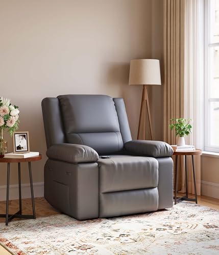 Power Lift Recliner Chair with Heat and Massage, Faux PU Electric Lift Recliner M280